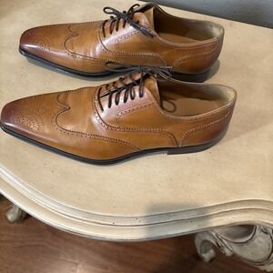 Magnanni Men's shoes Brogue Wingtip Derby Dress brown Size 10.5 13377 EXCELLENT